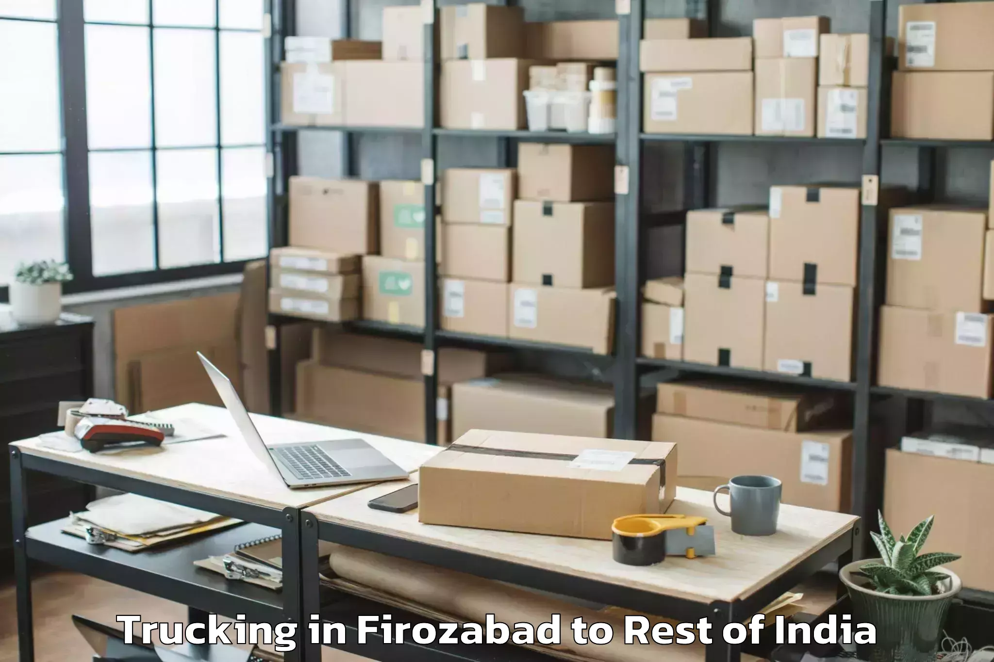 Professional Firozabad to Yachuli Trucking